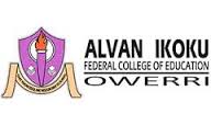 Alvan Ikoku NCE Admission List