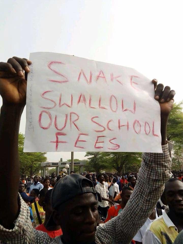 Students Protest at Benue State University