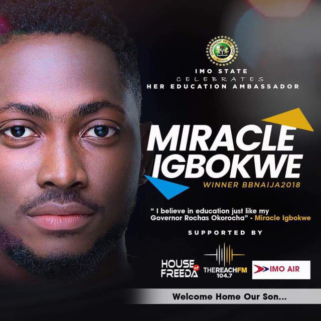 Miracle Becomes Imo State Education Ambassador