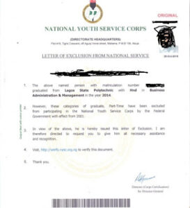 application letter for nysc leave