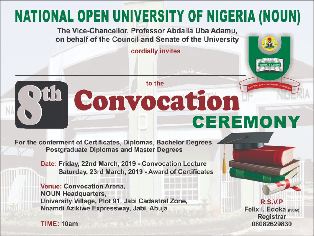 NOUN Convocation Ceremony