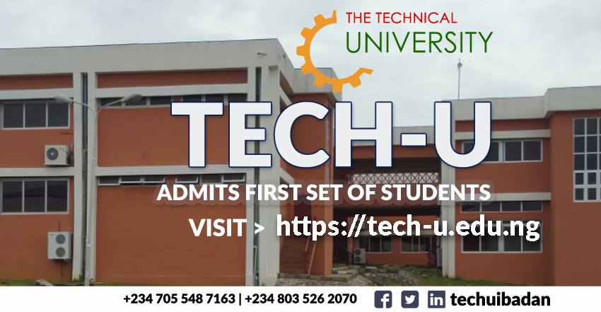 Tech-U Ibadan Maiden Matriculation Ceremony